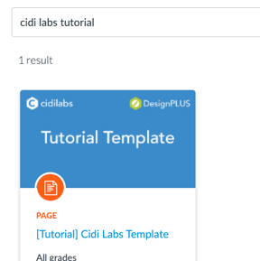 search results for cidi labs tutorial in canvas commons