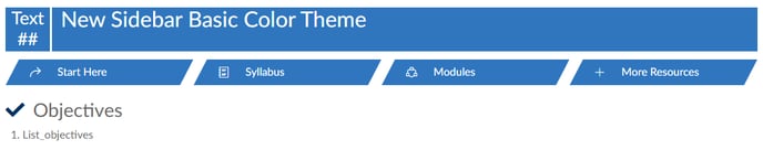 Basic Color Theme in the New DesignPLUS sidebar.