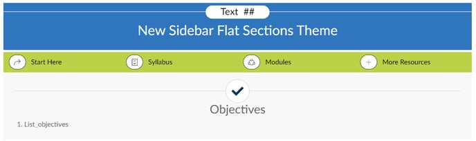 Flat Sections Theme with the new DesignPLUS Sidebar.