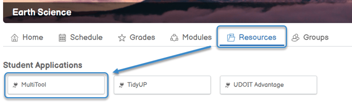 The Multi-Tool is found under the Resources tab.