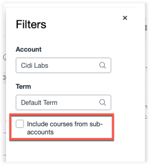 UDOIT Admin "include courses from sub-accounts" setting.