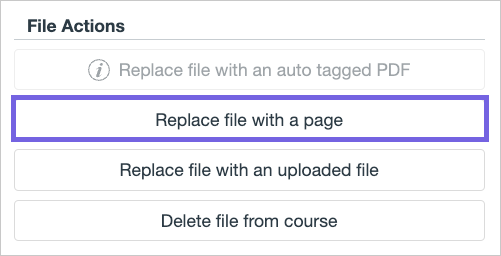 UDOIT Replace File With a Page Button