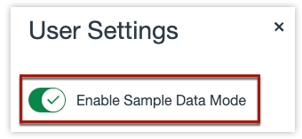 enable sample data