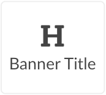 Banner Title element icon